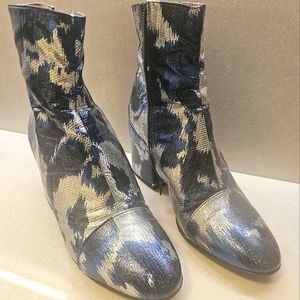 Dries Van Noten Ankle Boots, Semi-Pointed Toes, Block Heels // Heels: 3.25"